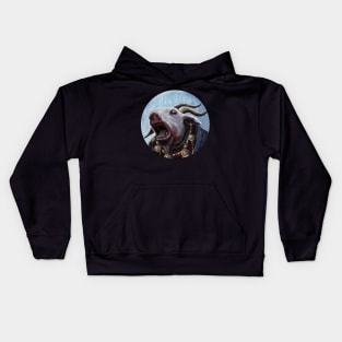 Awesome Heavy Metal Devil Demon Screaming Dead Goat Kids Hoodie